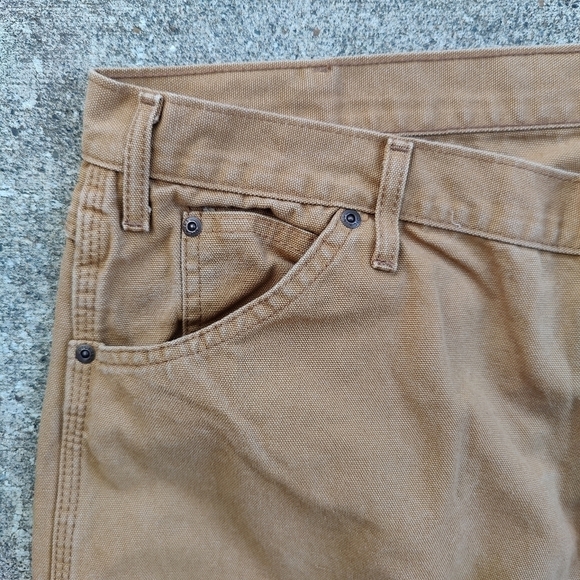 Dickies Utility Pants Workwear Chore Rancher Carpenter Jeans Tan Brown 42x30 - Picture 3 of 12
